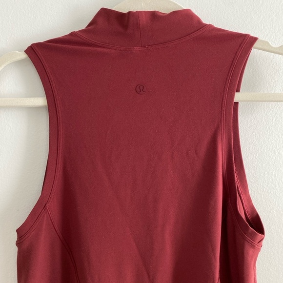 LULULEMON All Aligned A-line Mini Dress Burned Red Chianti 4 - Picture 7 of 9
